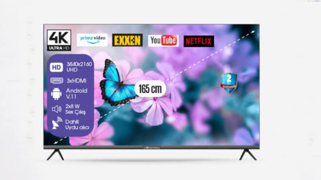 Dijitsu 65 inçlik televizyon