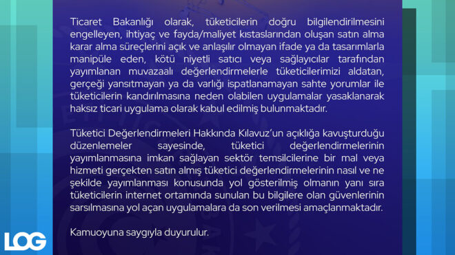 Ticaret Bakanlığı LOG Tasarım