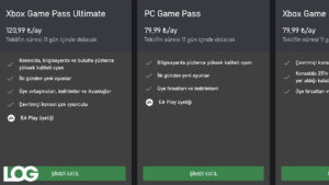 Xbox Game Pass LOG Tasarım