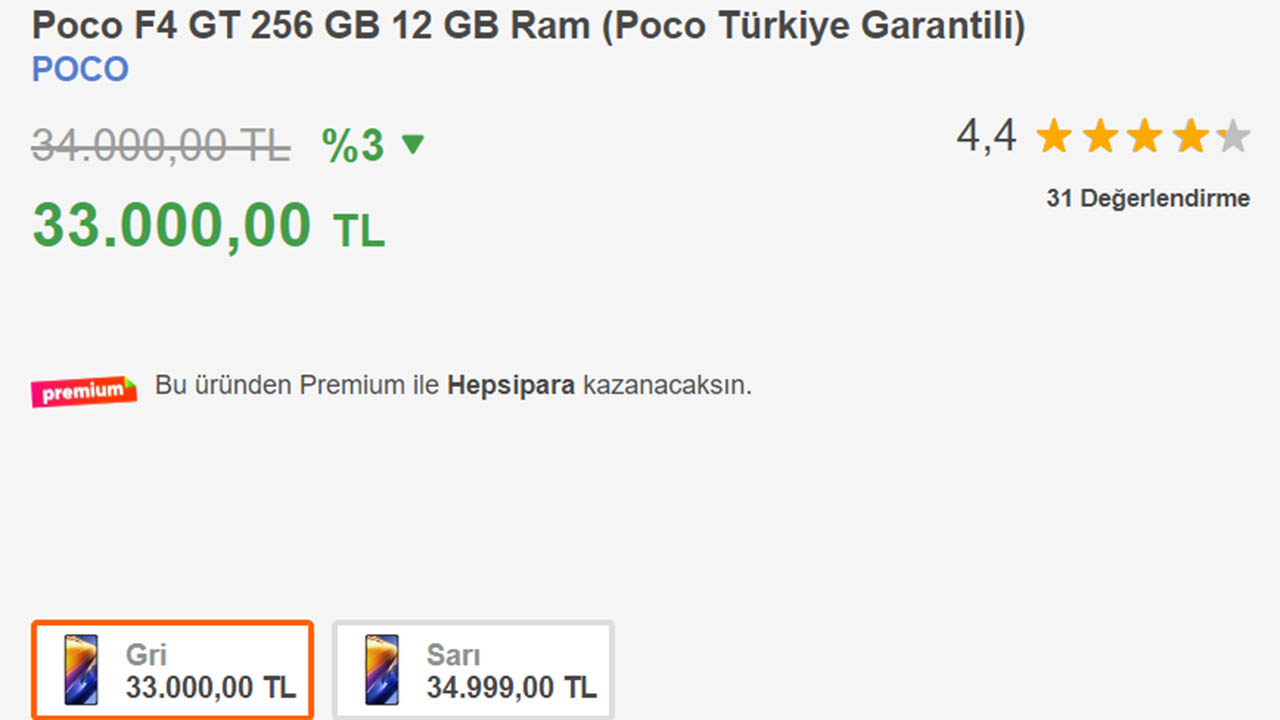 Poco F4 GT 256 GB Fiyatları, Özellikleri ve Yorumları