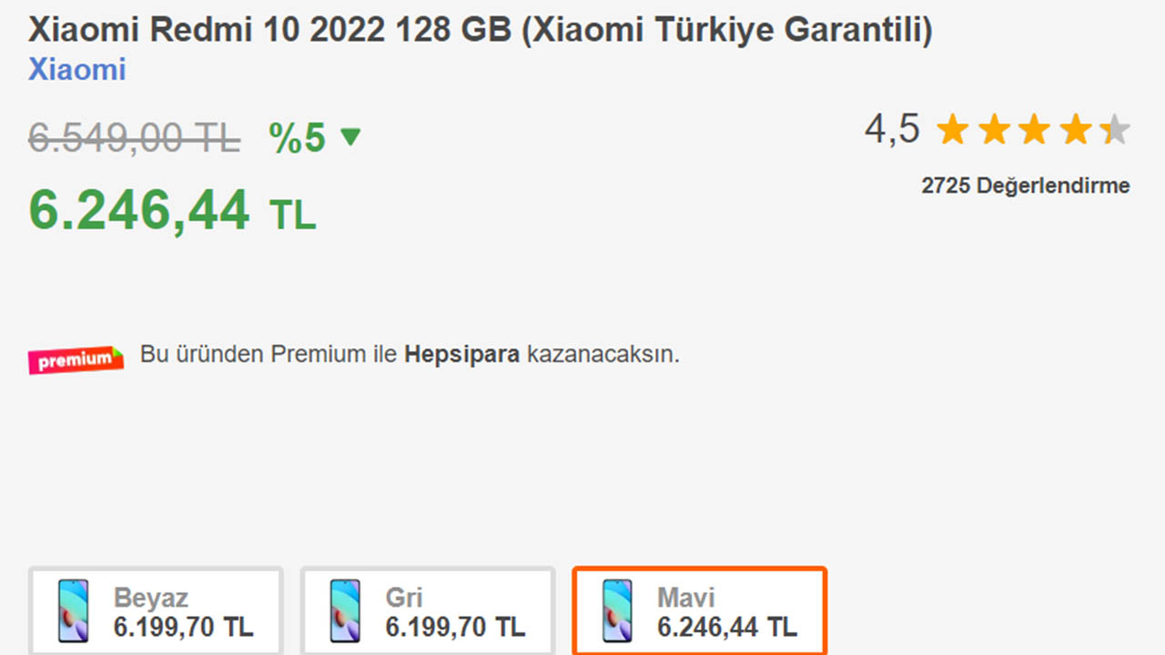 Redmi 10 2022 için yeni fiyat avantajı [Aralık 2023] - LOG