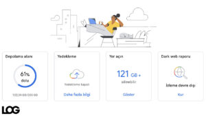 Google One Dark web LOG Görsel