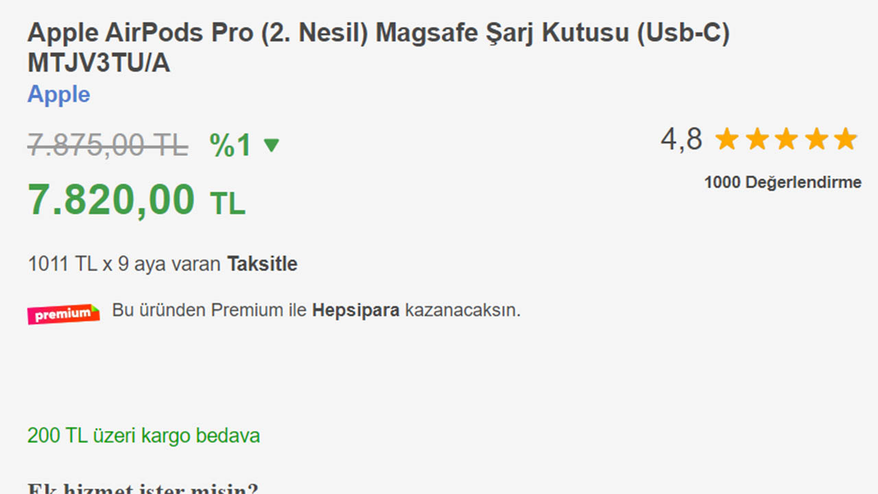 AirPods Pro 2 kablosuz kulaklığın fiyatı yeniden geriledi - LOG