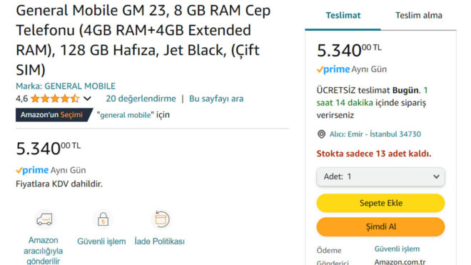 General Mobile GM 23