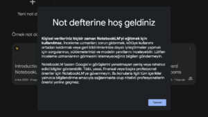 Yapay zeka destekli Google NotebookLM LOG Görsel