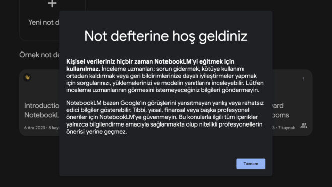 Yapay zeka destekli Google NotebookLM LOG Görsel