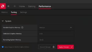 AMD Variable Graphics Memory