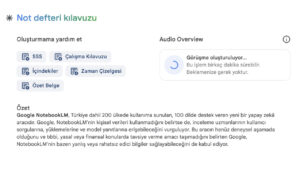 Google NotebookLM için "Audio Overview" özelliği geldi