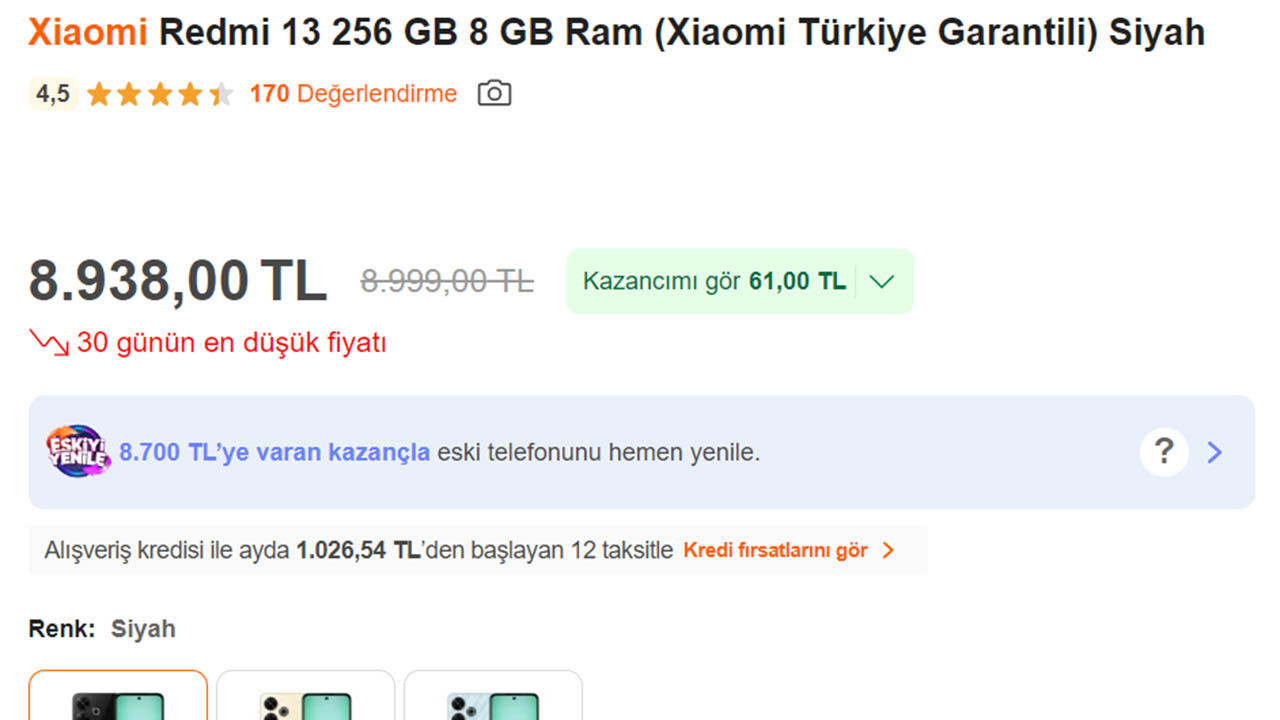 Xiaomi Redmi 13 için yeni indirim fırsatı [23 Ekim 2024] - LOG