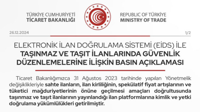 EİDS Elektronik İlan Doğrulama Sistemi