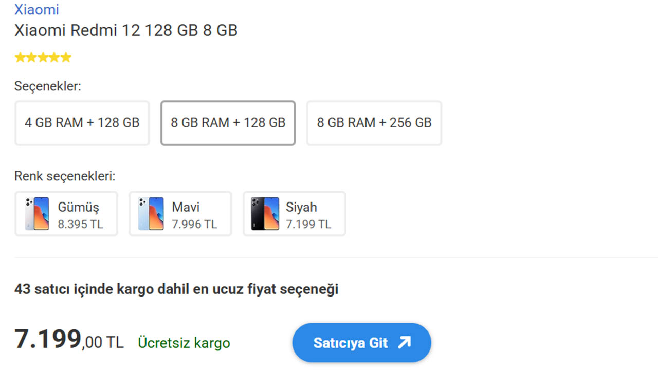 Xiaomi Redmi 12 için indirim fırsatı [Şubat 2025] - LOG