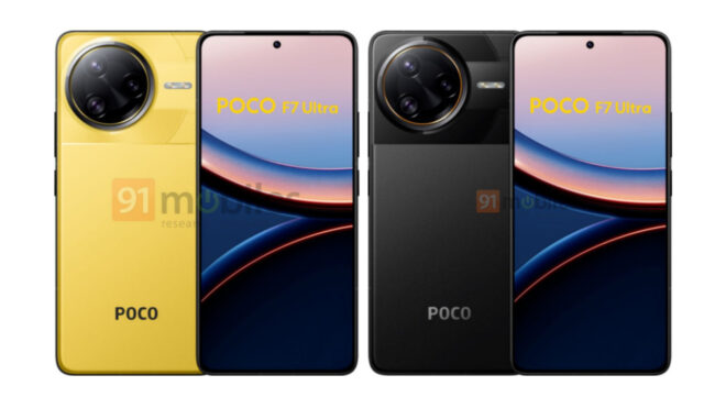 Türkiye satışı olası POCO F7 ve F7 Ultra için tasarım ve teknik detaylar sızdırıldı