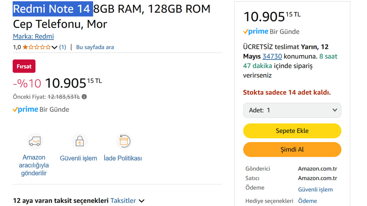 Redmi Note 14 için yeni indirim fırsatı [Mayıs 2025] - LOG