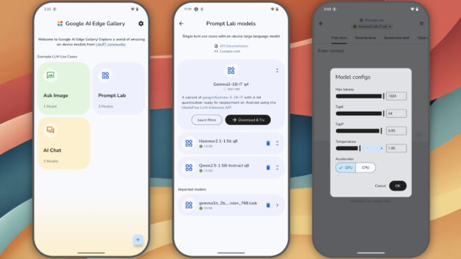 Google, Android telefonlarda lokal olarak yapay zeka modeli çalıştırılmasına imkan tanıyan AI Edge Gallery uygulamasını indirmeye sundu