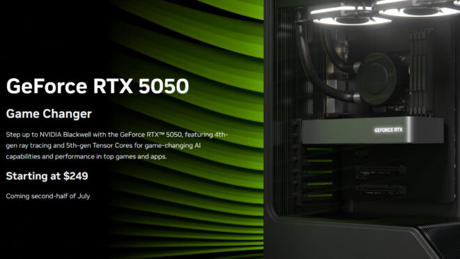 249 dolarlık RTX 5050 ekran kartı tanıtıldı