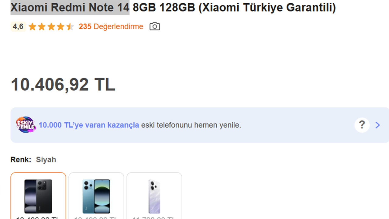Redmi Note 14 için yeni fiyat avantajı [Haziran 2025] - LOG