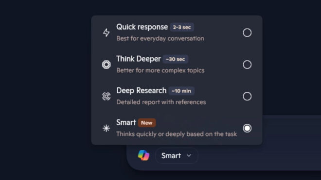 Microsoft Copilot için GPT-5 temelli bir "Smart" modu geliyor