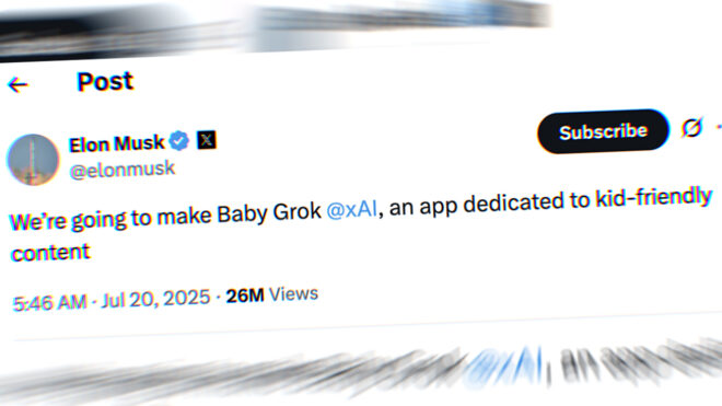 Elon Musk: "Grok için çocuklara özel bir sürüm gelecek"