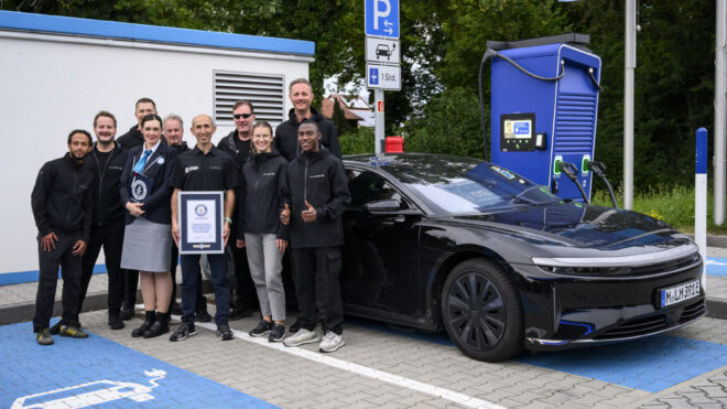 Elektrikli Lucid Air Grand Touring, tek şarjla 1.205 km yol yaparak rekor kırdı