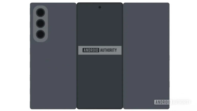 Samsung üçe katlanabilen