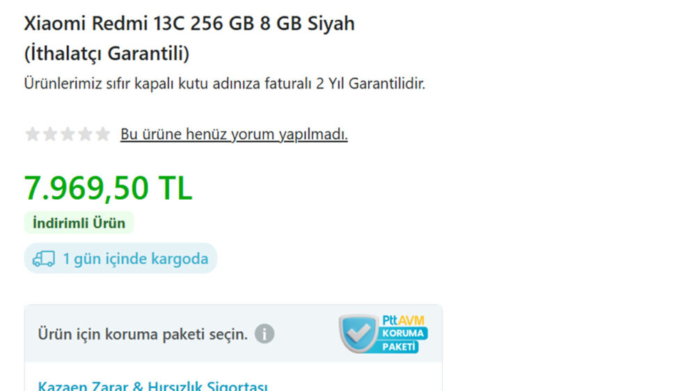 Redmi 13C için yeni avantajlı fiyat [Temmuz 2025] - LOG