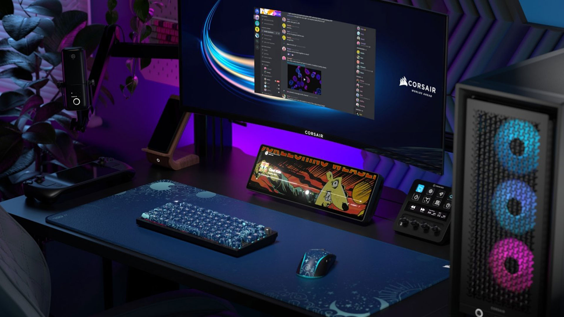 14,5 inçlik dokunmatik ekran Corsair Xeneon Edge yurt dışında