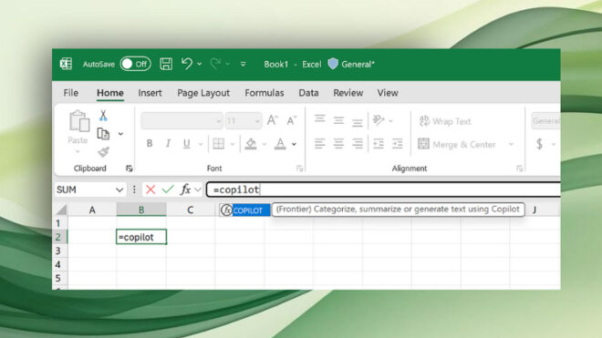 Microsoft Excel, COPILOT fonksiyonu ile güçlendiriliyor