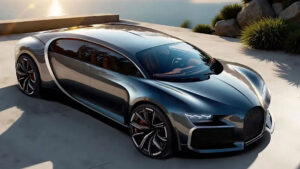 Çinli robot süpürge üreticisi Dreame tarafından hazırlanan ilk araç, Bugatti'den ilham alınan bir tasarımla geliyor