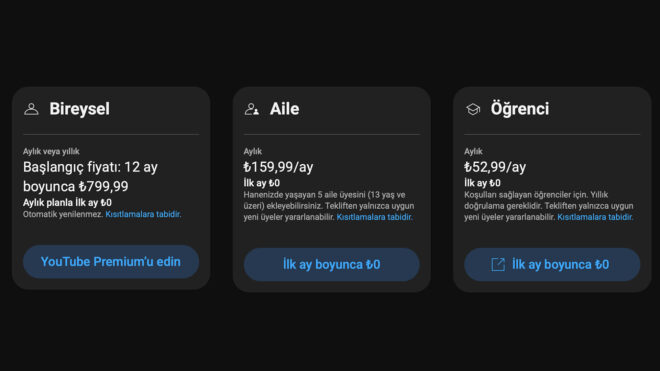 Bazı YouTube Premium Aile paketi abonelerine, "aynı adreste değilsiniz hesabınız dondurulacak" uyarısı gitmeye başladı.