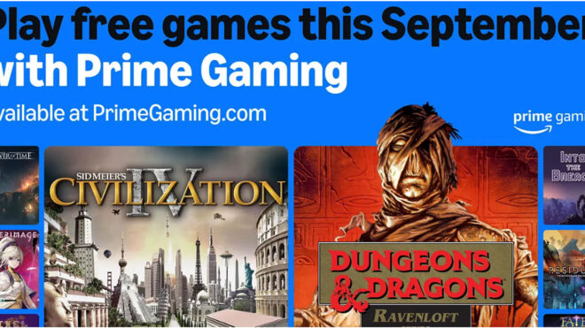 Amazon Prime Gaming, eylül ayının ücretsiz oyunlarını açıkladı