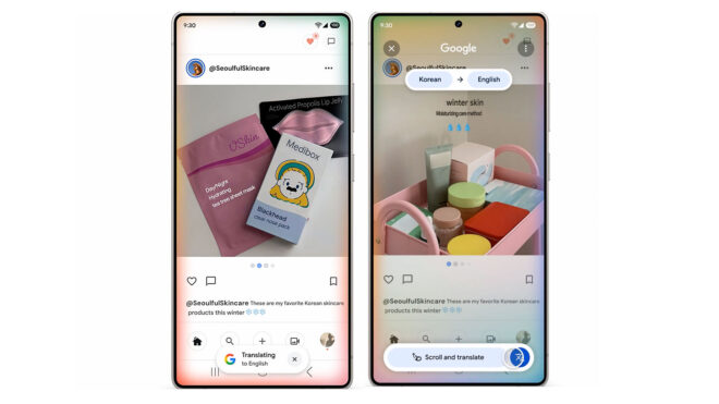 Google, Circle to Search özelliğine yeni bir çeviri altyapısı ekledi