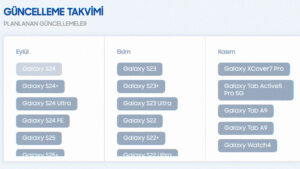 Türkiye'de Android 16 + One UI 8 alacak ilk Samsung telefonlar açıklandı