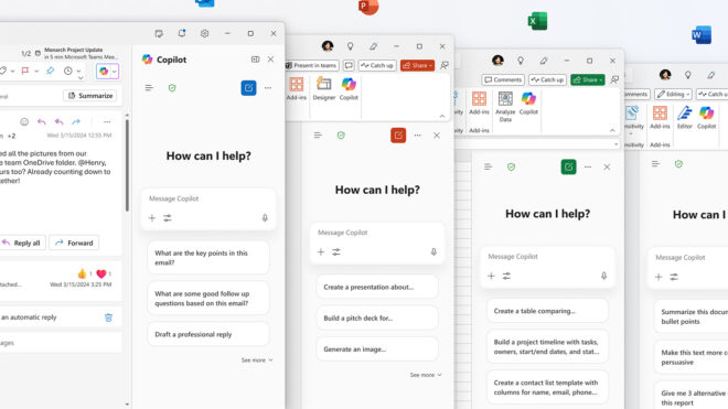Microsoft 365 kullanıcılarına Word, Excel, PowerPoint, Outlook ve OneNote merkezli “Copilot Chat” özelliği sunuldu.