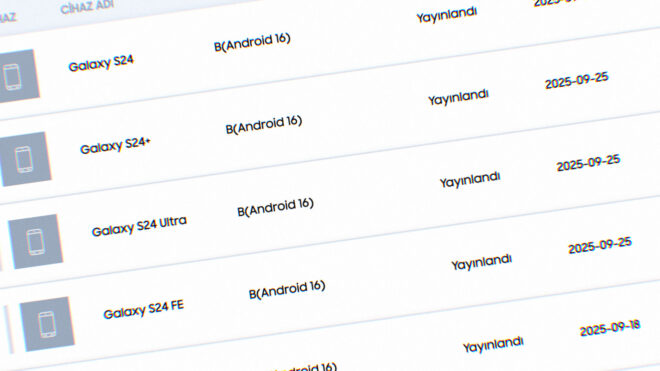 Türkiye'de Android 16 tabanlı One UI 8'e geçirilen yeni Samsung telefonlar oldu [11 Ekim]