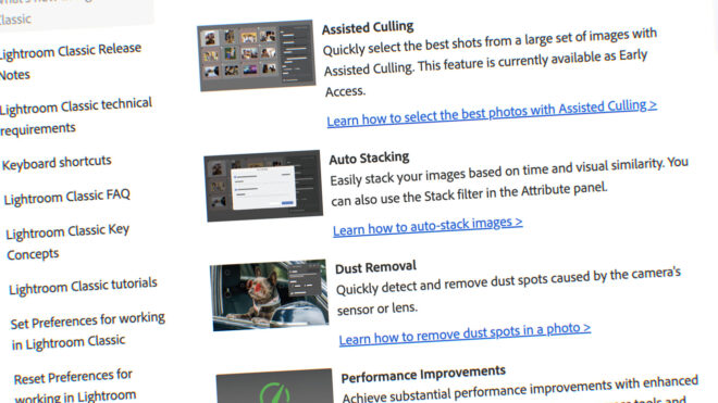 Lightroom Classic kullanışlı özelliklerle güncellendi