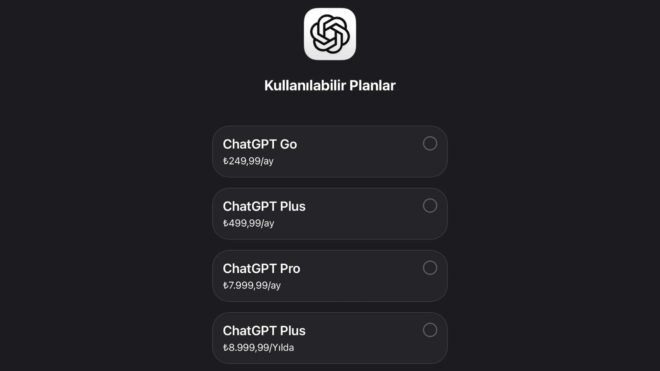 ChatGPT Go aboneliği Türkiye'ye de açıldı