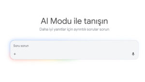 Google yapay zeka modu