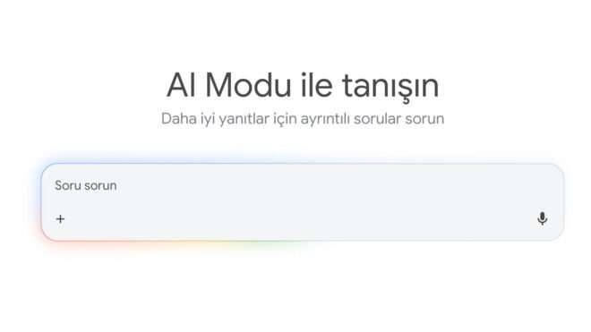 Google yapay zeka modu