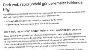 Google, Dark web raporu aracını kapatma kararı aldı