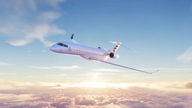 Dünyanın en hızlı iş jeti Bombardier Global 8000 hizmete girdi