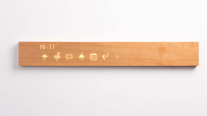 Ahşaptan üretilen akıllı ev kontrol cihazı: "mui Board Gen 2"