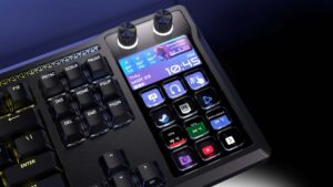 Corsair, CES 2026'da Stream Deck entegre ettiği yeni oyuncu klavyesi Galleon 100 SD'yi tanıttı