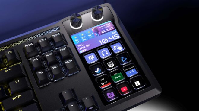 Corsair, CES 2026'da Stream Deck entegre ettiği yeni oyuncu klavyesi Galleon 100 SD'yi tanıttı