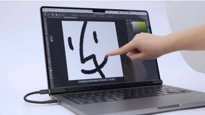 MacBook’lara dokunmatik ekran özelliği ekleyen ürün: "Magic Screen"