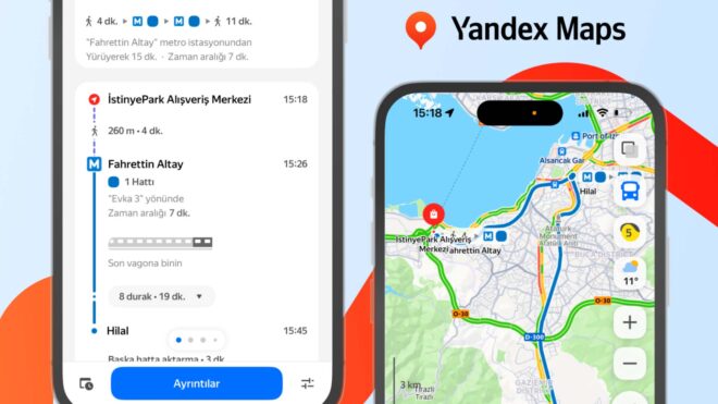 Yandex Maps, metro vagonu öneri özelliğini Ankara ve İzmir'de de kullanıma sundu
