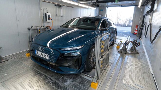 9 milyon TL'lik Audi A6 Avant e-tron perfromance, kış testinde ortalama 116 km/s hızla 441 km yol yaptı