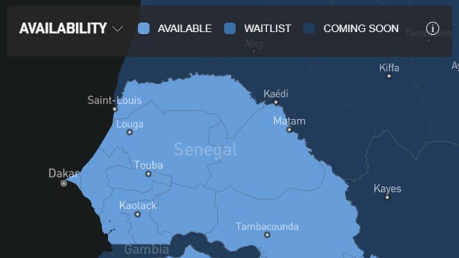 SpaceX Starlink artık Senegal'de de hizmet veriyor