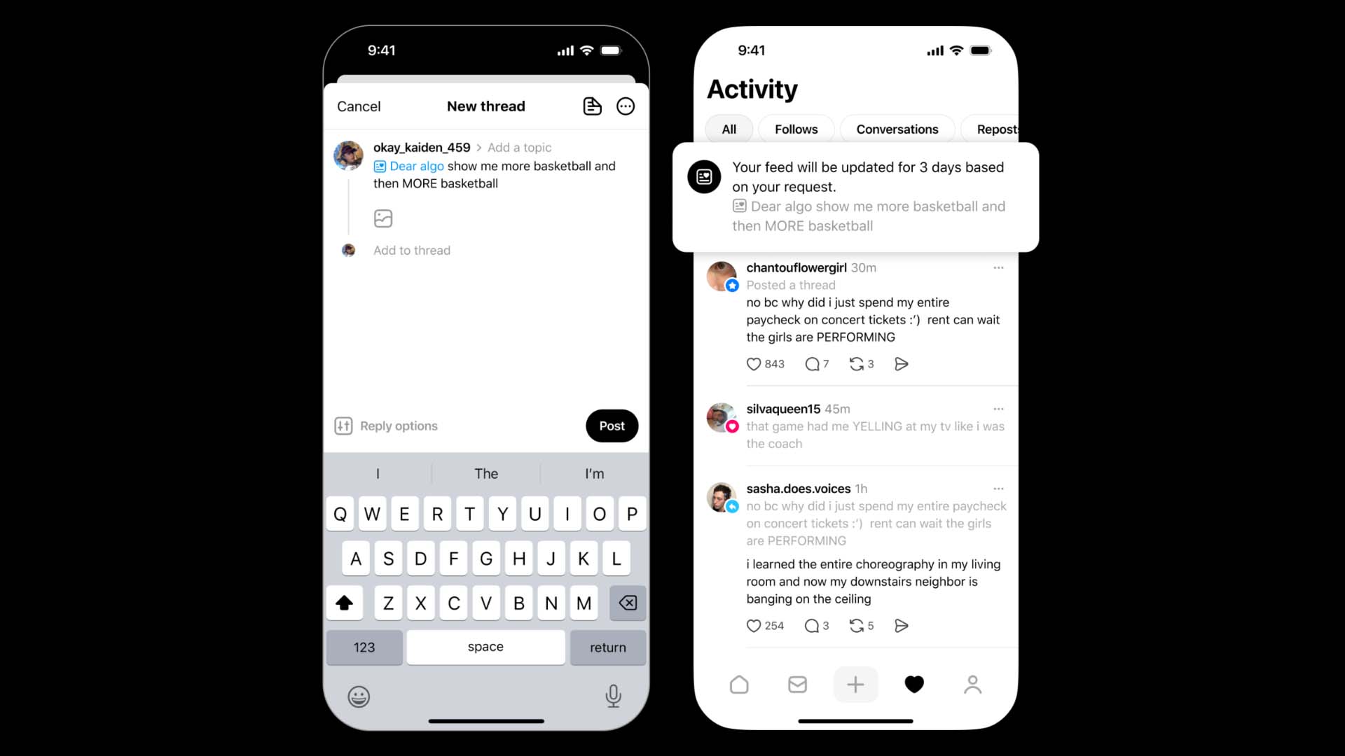 Threads, akış özelleştirmeye yönelik “Dear Algo” özelliğini kullanıma sundu