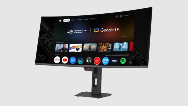 Asus, Google TV'li bir RGB QD-OLED oyuncu monitörü tanıttı