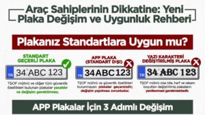 Emniyet Genel Müdürlüğü paylaştı: “Araç plakanız standartlara uygun mu?”